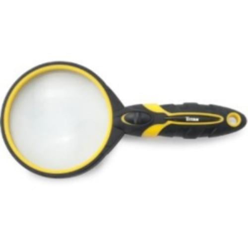 Titan 9 Lighted Magnifying Glass 2 7 8 Round 2 2x Lens 1 Led Rubber Grip 3 Lr44 Batteries 9 Pc Display Walmart Com Walmart Com