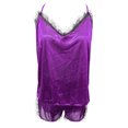 thumbnail image 5 of BONIXOOM Christmas Pajamas For Women Christmas Pajamas For Family Sleepwear None Sleeveless Sleepwear Sets Solid Purple S, 5 of 6