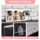 thumbnail image 3 of Mini Collage Picture Frame, 3 in 1 Mini Photo Frame 2.1 x 3.4 Inch 3 Grids Clear Mini Photo Vertical Frame for 3 Inch Photos Desktop Tabletop Display, Pink, 3 of 7