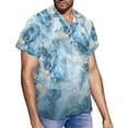 thumbnail image 2 of Yuyamidu His and Hers Matching Outfits Sleeveless Dress for Women Casual Tank Dresses with Pockets Men's Short Sleeve Button Down Shirt Couples Matching Outfits Blue Marble, Size 2XS, 2 of 5