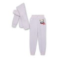 thumbnail image 2 of Miss Chievous Girls Faux Shearling Christmas Sweatshirt and Joggers Set, 2-Pieces, Sizes 4-16, 2 of 3
