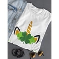 thumbnail image 3 of Unicorn Clover T-Shirt Women -GoatDeals Designs, Female Small, 3 of 4