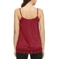 thumbnail image 4 of Vaslanda Women's Summer Adjustable Strap Lace Flowy Tank Tops Cami Shirts with Built-in-bra, 4 of 6