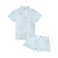 thumbnail image 2 of CTM  Floral Notched Collar Short Pajama Set (Women), 2 of 6
