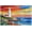 500 PCS, variant on 500 Piece Jigsaw Puzzle, Stained Glass Lighthouse Mosaic Beach Scene, Challenging Hard Design, Decorative Art Puzzle for Family Game Nights, 20.5" x 15"