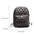 thumbnail image 1 of Mochila de hombro acolchada para mujer, bolsa de algodón acolchada para ordenador portátil, resistente al agua, para Otoño e InviernoSilver8CHINA Fivean unisex, 1 of 2