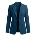 thumbnail image 4 of Mifsaly Womens Business Casual Blazers Long Sleeve Notch Lapel Work Office Suit Jackets Two Buttons Slim Fit Professional Blazer Coats Navy,XL, 4 of 9