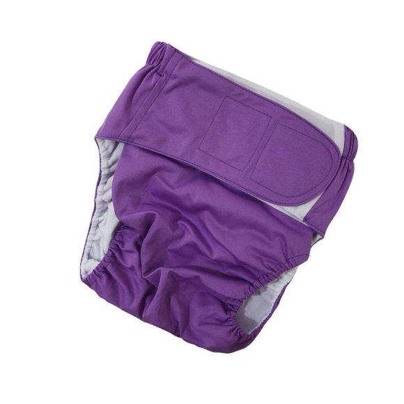 Reusable Adult Cloth Diapers Pants Washable One Diapers Reusable Diapers Adults Size Incontinence Aid Purple