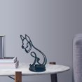 thumbnail image 1 of Adorno de estatua de perros abstractos, figuras coleccionables de diseño simple y moderno, hecho de escultura de metal, decoración de gabinete para el mi Baoblaze Estatuilla de animales, 1 of 8