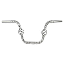Bike Cage Twisted Handlebar 9 25.4mm Chrome.