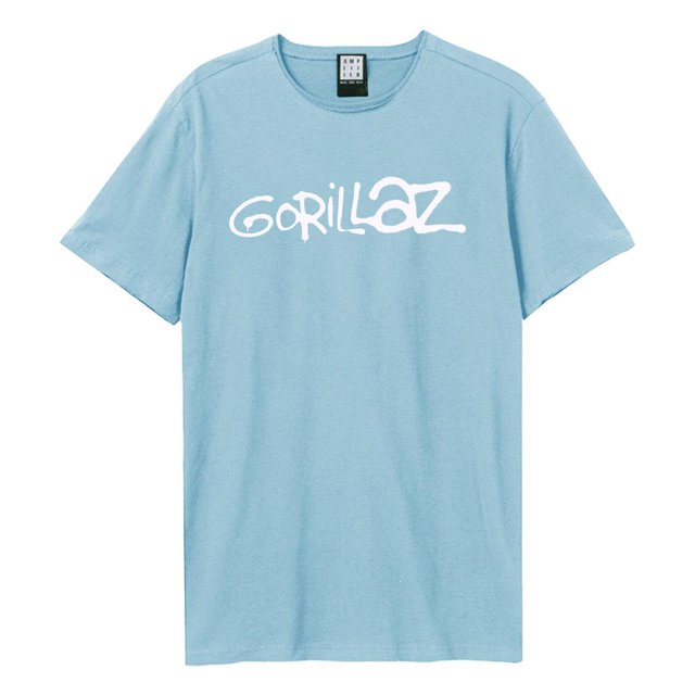 Amplified - Camiseta Logo Gorila para Adultos Unisex (Azul Extraño)