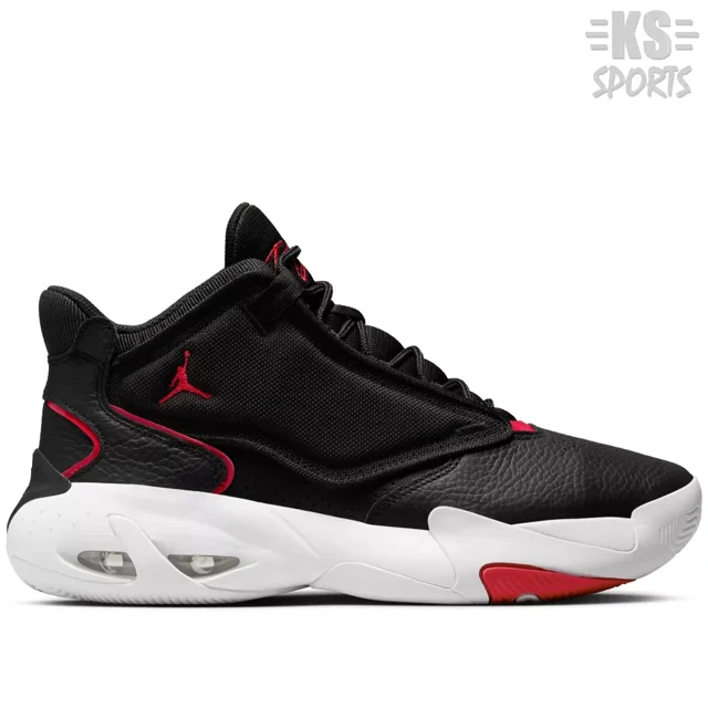 Jo r-dan Max Aura 4 'Bred' Black Red White Men's Basketball Shoes DN3687-006