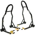 thumbnail image 1 of Venom Motorcycle Stand Lift, Front & Rear Combo, 850 lbs Universal Paddock Lift Stand, Front Wheel Fork Stand Rear Wheel Swingarm Spool Stand, Compatible With Most Yamaha Honda Kawasaki Suzuki BMW, 1 of 8