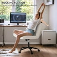 thumbnail image 4 of Homall Chaise de Bureau Réglable en Hauteur, Chaise Sans Accoudoirs pour Bureau à Domicile avec Roulettes Universelles, Beige, 4 of 7