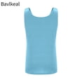 thumbnail image 3 of Bavlkeal Tank Tops for Women Pleated Crew Neck Sleeveless Solid Color Plus Size Going Out Beach Vacation Cute Summer Tops Black S-2XL, 3 of 5