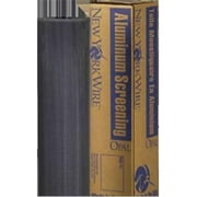 New York Wire 13506 Roll Wire Screen, 18 X 16 in Mesh, 28 in W X 100 ft L, Charcoal Aluminum