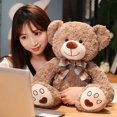 thumbnail image 2 of Oso de peluche clásico de 35/50/60 cm, bonito oso de peluche con pajarita kawaii, almohada de peluche, muñecos suaves para niños y niñas, regalos para enamorados, 2 of 5