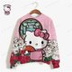 thumbnail image 3 of Sudadera con capucha de HELLO KITTY para mujer, ropa de calle con estampado de manga larga, estilo Harajuku, para otoño e invierno, 3 of 5