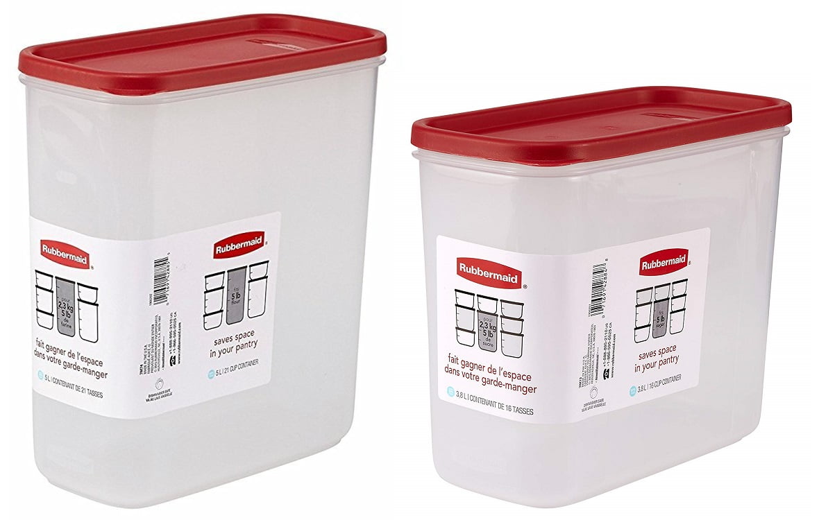 Rubbermaid 16 & 21 Cup Dry Food Containers