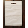 thumbnail image 2 of 100 Reusable, White Color, Size of 10" W x 14" H (W x H), Die-Cut Handle, Non-Woven Polypropylene, Heavy 60 GSM, Bags. 50 Bags/Box, 2 Box / Case, 100 Bags / Case / Order., 2 of 3