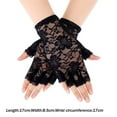 thumbnail image 2 of Womens Sexy Lace Driving Gloves Ladies Long Fingerless Half Finger Fishnet Gloves Lace Gloves Mesh Mitten Dance Gloves PINK, 2 of 8