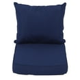 thumbnail image 2 of Outdoor Deep  Set, Deep  Bottom and Back Cushion for Patio Furniture, Outdoor Chair Cushions with Removable Cover for Patio Furniture, Rattan Sofas, Wooden Chairs, 2 of 7