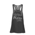 thumbnail image 1 of Thread Tank Livin' That Football MomLife Women's Fashion Sleeveless Flowy Racerback Tank Top Charcoal X-Large, 1 of 5