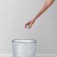 thumbnail image 4 of Papelera de reciclaje, redonda, blanca., 4 of 4