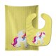 thumbnail image 1 of "Treasures Unicorn Yellow Stripes No. 2 Babero para bebé y paño para eructar, multicolor, grande" Caroline's Treasures BB9091STBU, 1 of 1