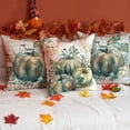 thumbnail image 4 of Fall Pillow Covers 18x18 inch Set of 2 Watercolor Pumpkin Maple Leaf Decorative Throw Pillow Covers Autumn Thanksgiving Farmhouse Decoration for Home Couch, 4 of 6