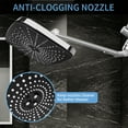 thumbnail image 4 of PHANCIR 12 Inch Rain Shower Head Combo, High Pressure Rainfall with Ajustable Extension Arm, 7 Modes Handheld Showerhead for Bathroom, Chrome, 4 of 11