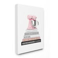 thumbnail image 5 of Grey Pink and Black Fashion Bookstack with Pink Mixer Canvas Wall Art, 5 of 5