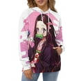 thumbnail image 5 of Kamado Nezuko Unisex Adult Hoodie Casual Hooded Sweatshirt Pullover Novelty 3D Printed Sweater Jacket 2XL, 5 of 8