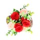 thumbnail image 4 of Plantas en maceta de rosas artificiales, adornos de arreglo floral, decoración de flores falsas para estante, mesa de escritorio de oficina en casa, 4 of 8