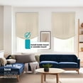 thumbnail image 3 of Chicology Cordless Roman Shades, Ivory (Relaxed), 31"W X 64"H, 3 of 5