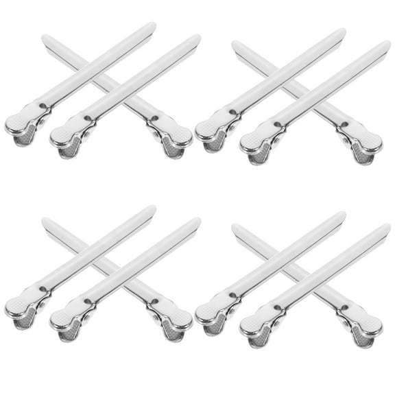 12pcs Barber Hair Clips Alligator Hair Cutting Clips Plastic Hairdressing Clips Hair Barrettes Fixing Clips for Hair