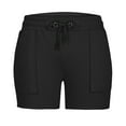 thumbnail image 5 of Fanxing Men Elastic Waist Summer Shorts Drawstring Casual Beach Shorts Pants Activewear Teen Boy Running Shoes Size 8 Black,XL, 5 of 7