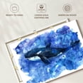 thumbnail image 6 of Elephant Stock Blue Killer Whale Wall Art - Horizontal Canvas Wall Art - Living Room Wall Decor - Watercolor Animal Canvas - Blue And White Decor - 30" x 20", 6 of 8