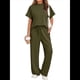 thumbnail image 1 of Traje Deportivo Informal de Dos Piezas para Mujer, Ropa Deportiva de Viaje, Corta y Pierna . Traje Verde Oscuro XL, 1 of 6