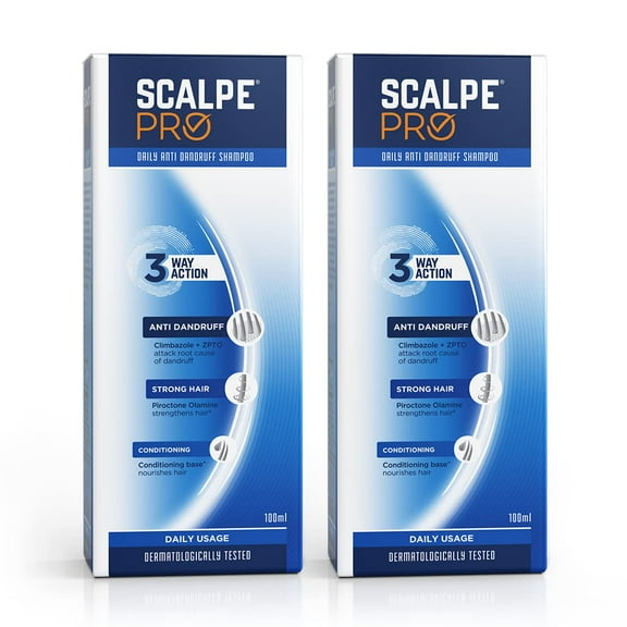 Scalpe Pro Daily Anti-Dandruff Shampoo With Conditioning Base, For Strong And Smooth Hair | 100 Ml (Pack Of 2)