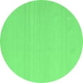 thumbnail image 1 of Ahgly Company Indoor Round Abstract Emerald Green Contemporary Area Rugs, 4' Round, 1 of 4