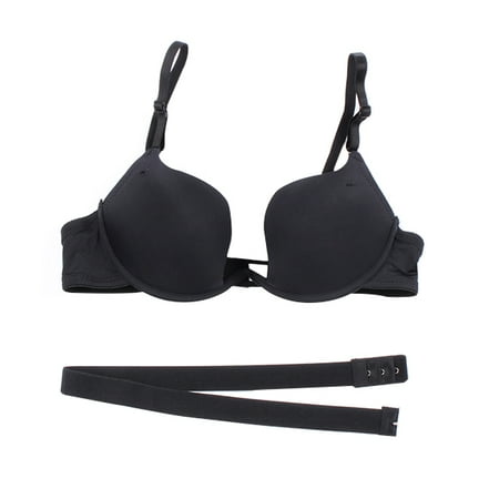 

Hazel Tech-Push up Bra Deep Ultra U Plunge Shape V Bra Push up Pad Underwear Bra