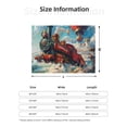 thumbnail image 5 of Naloa Beautiful Red Train Hot Air Balloon Flannel Blankets - Thick and Warm Blanket for Winter, Soft Fuzzy Plush King Blanket for All Seasons40"x30", 5 of 6