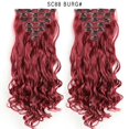 thumbnail image 4 of 22 Inch Clip In Extensions Real Human Hair,Seamless Clip In Hair Extensions Human Hair,Red, 4 of 4