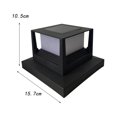 thumbnail image 5 of DOLITY Outdoor Solar Post Light Fence Post Light Warm Light for Courtyard Black, 5 of 5