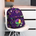thumbnail image 3 of Wukai Mardi Gras and Donuts Versatile Backpack:Spacious,Organized,Comfortable,Ideal for Travel and Everyday Use with Multiple Pockets and Padded Straps, 3 of 8