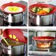 thumbnail image 3 of Paquete de 2 tapas para tapón de derrames, tapas de silicona para hervir, cubierta para salpicaduras de microondas, silicona sin BPA y apta para lavavajillas, esencial para la cocina del hog, 3 of 5