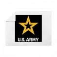 thumbnail image 3 of CafePress - U.S. Army® White And Gold Logo - Large Plush Fleece Throw Blanket, 80" L x 60" W, 3 of 4