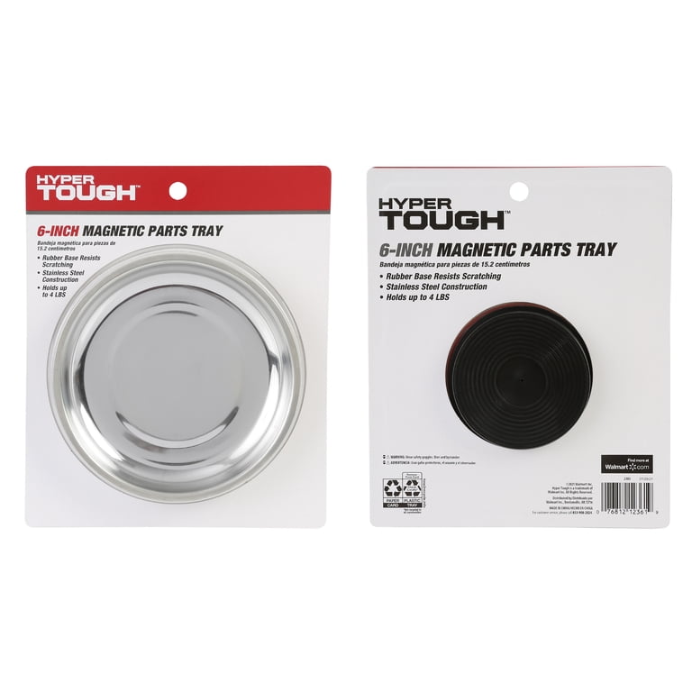 EHOMEA2Z Magnetic Bowl – Strong Neodymium Magnet Tray For Nuts, Bolts, Screws & Small Parts, Stainless Steel With Rubber Base
