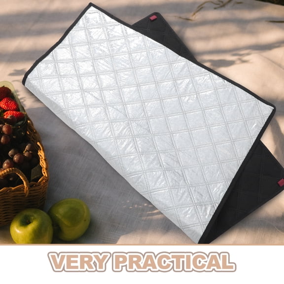 OULII Sun Shield Fridge Cover Reusable Aluminum Foil Insulation Waterproof for Home Use